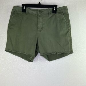 Sanctuary Army Green Raw Hem Shorts 28